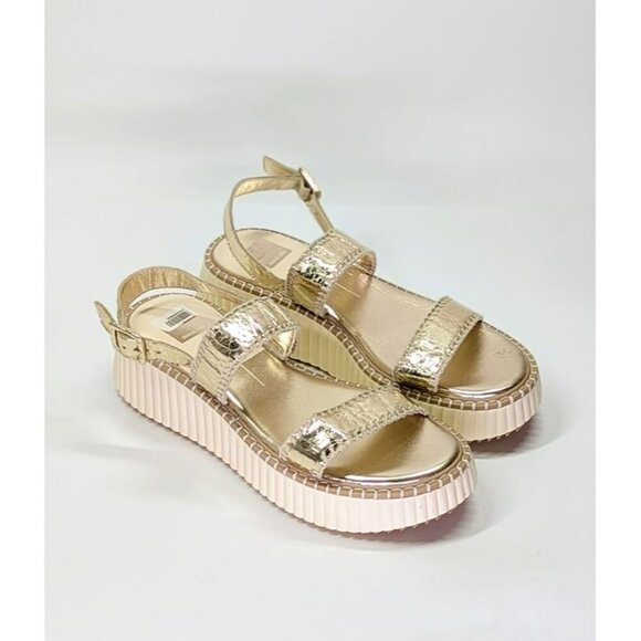 Dolce Vita Daiya Women's Metallic Platinum Platform Sandal Size 9.5 (MSRP $130) - Picture 3 of 11